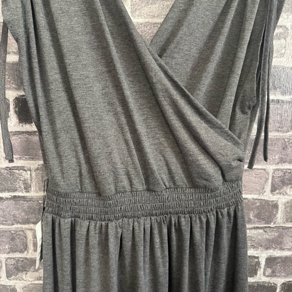 NWT Joyfolie GIOVANNA DRESS HEATHER CHARCOAL maxi - Picture 5 of 14